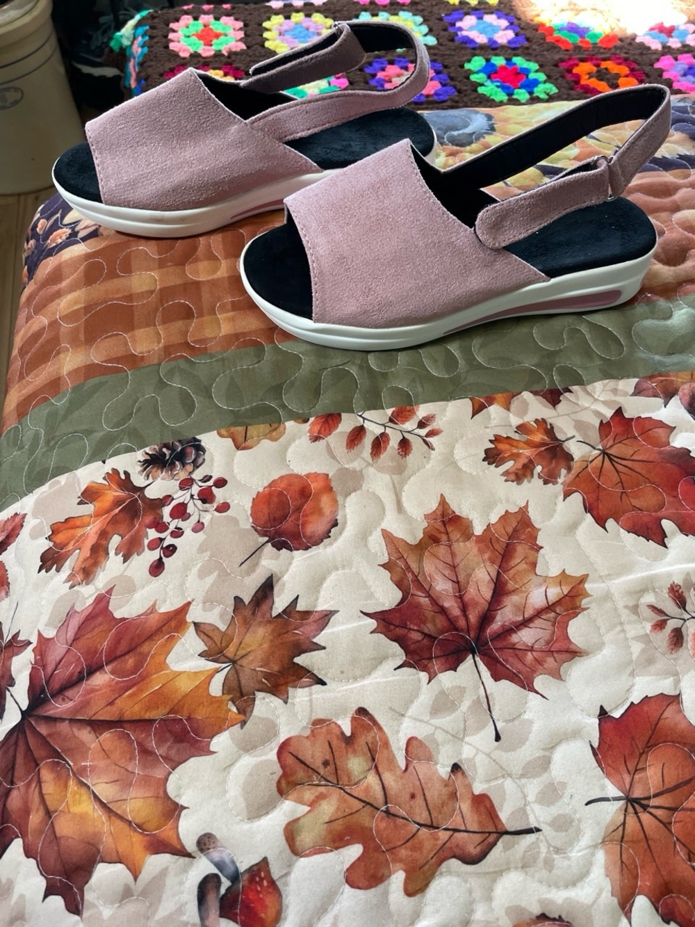 Women's Open-Toe Slingback Sandals in Dusty Pink - Picture 2 of 3